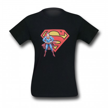 Superman Stance and Symbol Kids T-Shirt