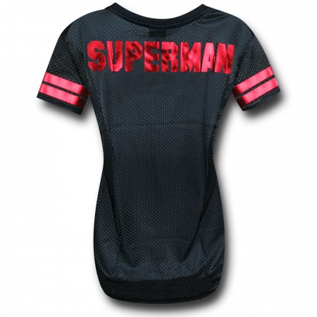 Superman Black Hockey Women's T-Shirt