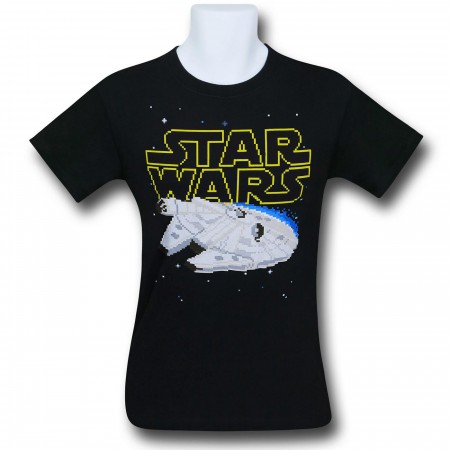 Star Wars Millenium Falcon 8-Bit T-Shirt