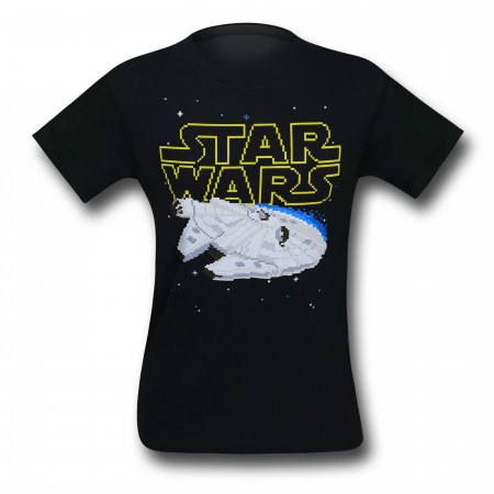 Star Wars Millenium Falcon 8-Bit T-Shirt