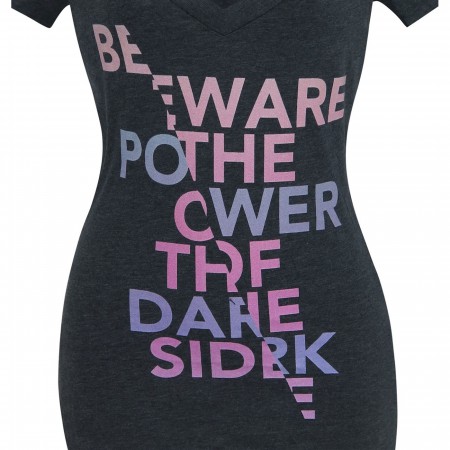 Star Wars Beware the Power Women's V-Neck T-Shirt