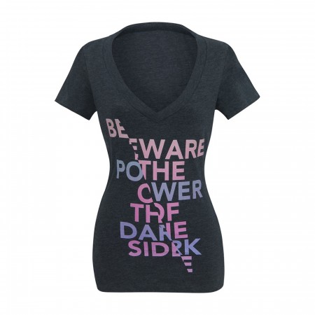 Star Wars Beware the Power Women's V-Neck T-Shirt