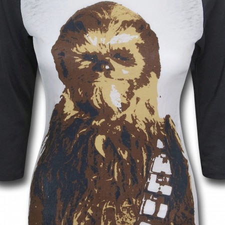 Star Wars Chewbacca Stance Women's Baseball T-Shirt
