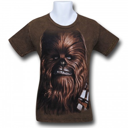 Star Wars Chewie Big Face Wash T-Shirt