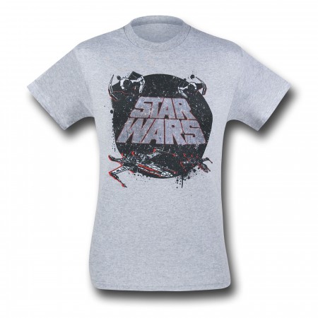 Star Wars Fighters Heather Grey T-Shirt