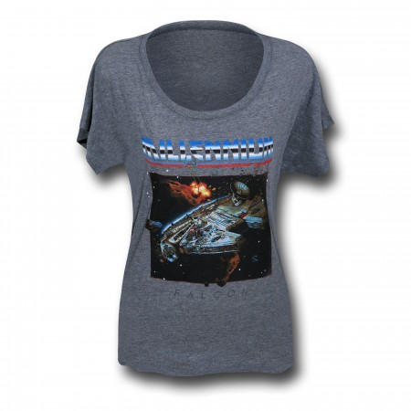 Star Wars Falcon Women's Slouch T-Shirt