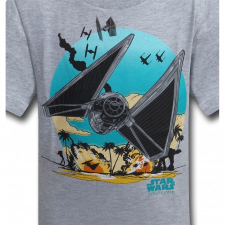 Star Wars Rogue One Tie Fighter Flight Kids T-Shirt