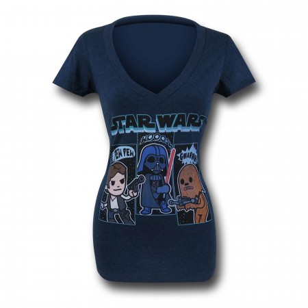 Star Wars Sound Effects Women's V-Neck T-Shirt