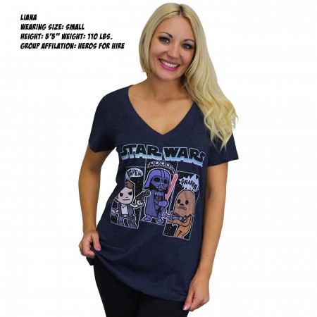 Star Wars Sound Effects Women's V-Neck T-Shirt