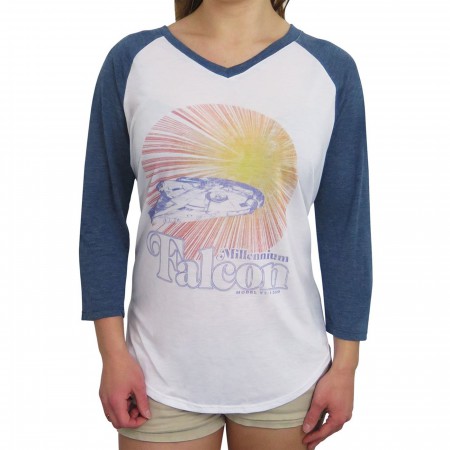 Star Wars Solo The Falcon Women's Baseball T-Shirt