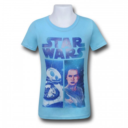 Star Wars Force Awakens Rey BB8 Girls T-Shirt