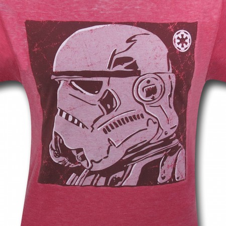 Star Wars Trooper Helmet Burnout T-Shirt