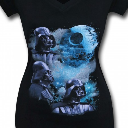 Star Wars Triple Vader Women's V-Neck T-Shirt