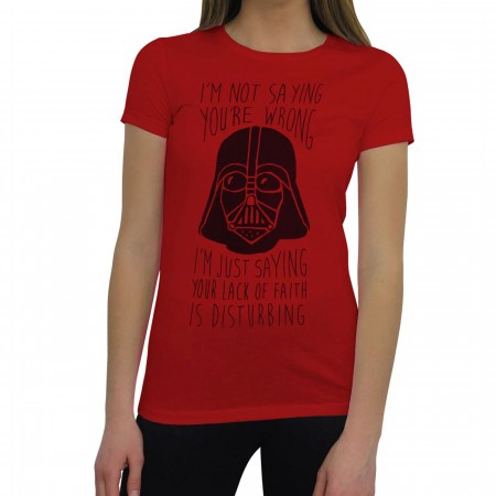 Star Wars Vader Lack of Faith Women's T-Shirt