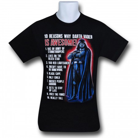 Star Wars Vader 10 Reasons Kids T-Shirt