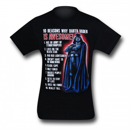 Star Wars Vader 10 Reasons Kids T-Shirt