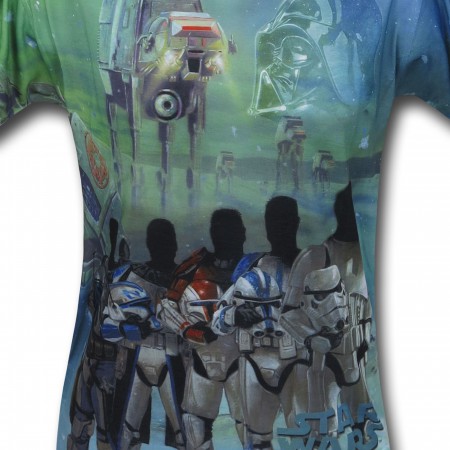 Star Wars Walker & Troopers Sublimated T-Shirt