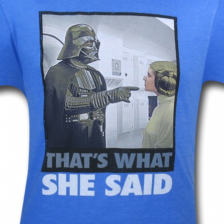 Star Wars What She Said 30 Single T-Shirt