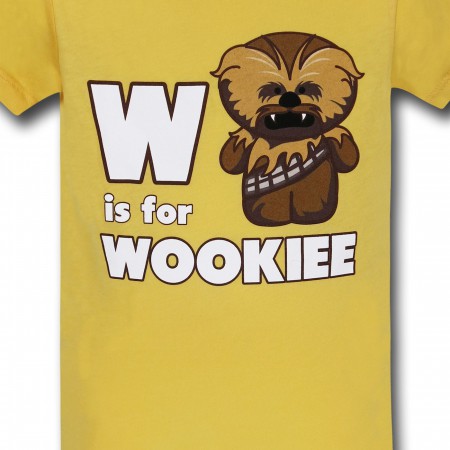 Star Wars W Is For Wookiee Kids T-Shirt