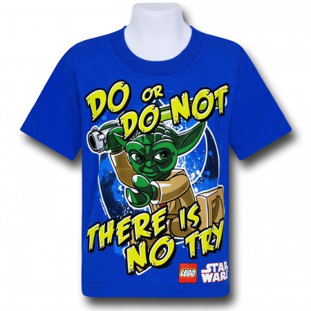 Star Wars Lego Yoda No Try Kids T-Shirt