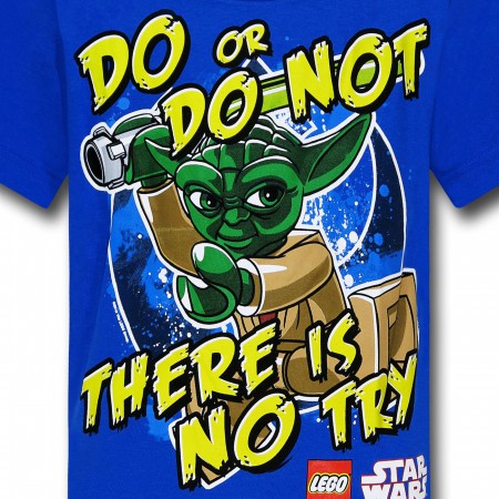 Star Wars Lego Yoda No Try Kids T-Shirt