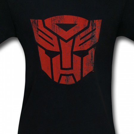 Transformers Autobot Distressed Symbol Black T-Shirt