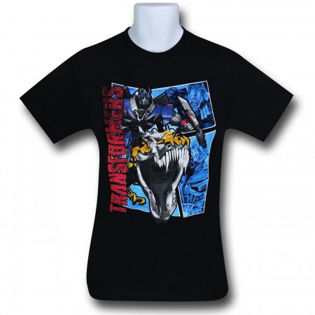 Transformers Optimus on Grimlock Kid's T-Shirt