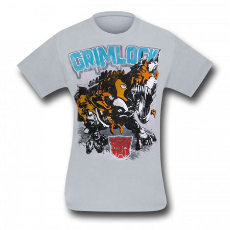 Transformers 4 Grimlock on Grey Kids T-Shirt