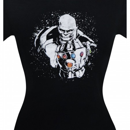 Avengers Infinity War Thanos Space Dye Women's T-Shirt
