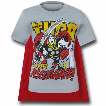 Thor For Asgaaard! Kids Caped T-Shirt