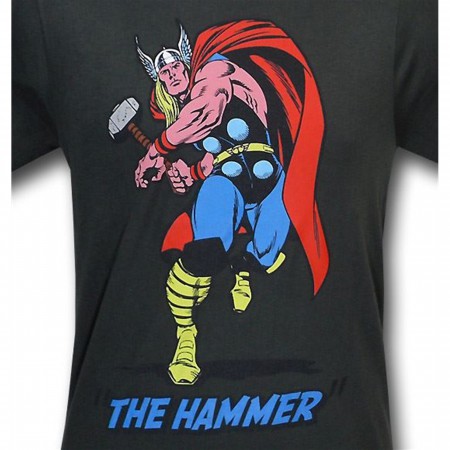Thor The Hammer Charcoal 30 Single T-Shirt