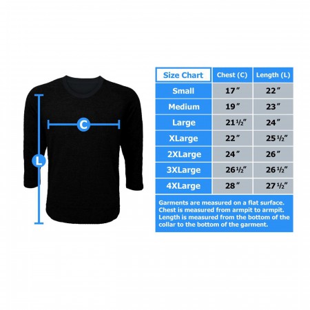 Thor Hammer Symbol Men's Baseball T-Shirt