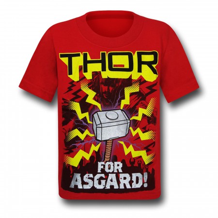 Thor Mjolnir For Asgard Kids T-Shirt