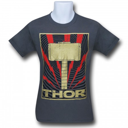 Thor Golden Hammer Charcoal T-Shirt