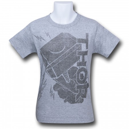 Thor Grey Hammer Kids T-Shirt