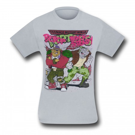 TMNT Bebop & Rocksteady on Grey T-Shirt