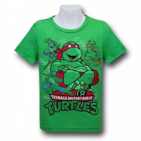TMNT Big Raphael Kids 30 Single T-Shirt