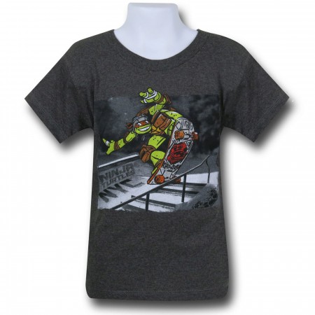 TMNT Skateboarding Michelangelo Kids T-Shirt