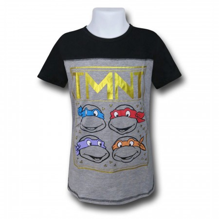 TMNT Heads Girls Youth T-Shirt