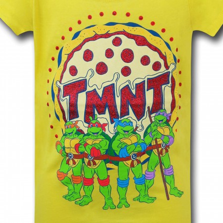 TMNT Group Girls Yellow T-Shirt