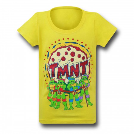 TMNT Group Girls Yellow T-Shirt