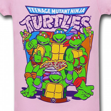 TMNT Pizza Party Girls T-Shirt