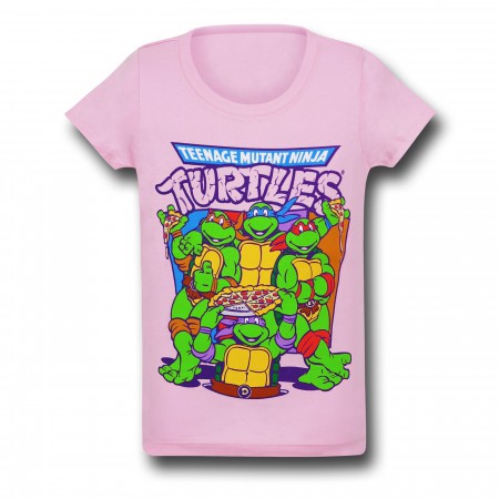 TMNT Pizza Party Girls T-Shirt