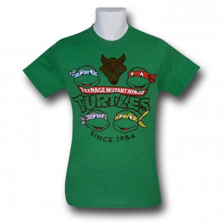 TMNT Since 1984 Distressed Heads T-Shirt