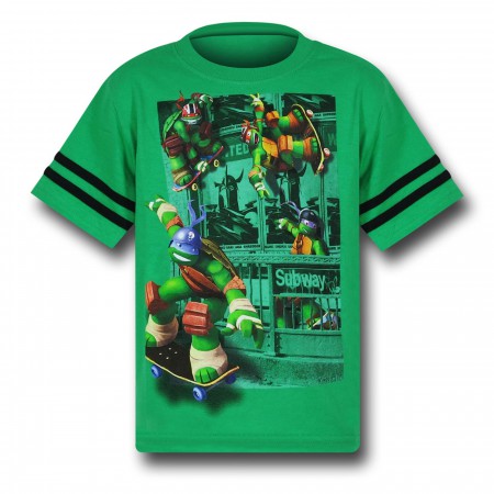 TMNT Subway Kids Green T-Shirt