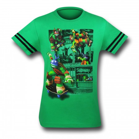 TMNT Subway Kids Green T-Shirt