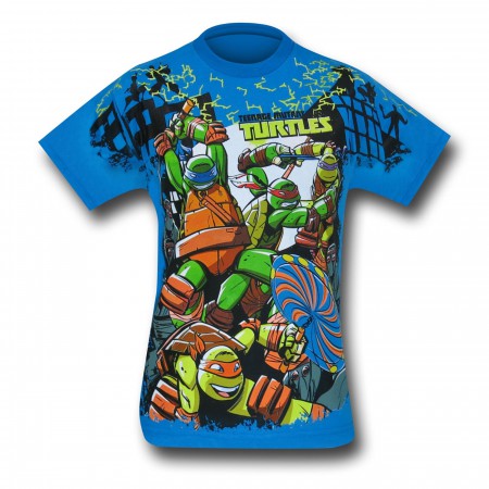 TMNT Battle Royale Kids Blue T-Shirt