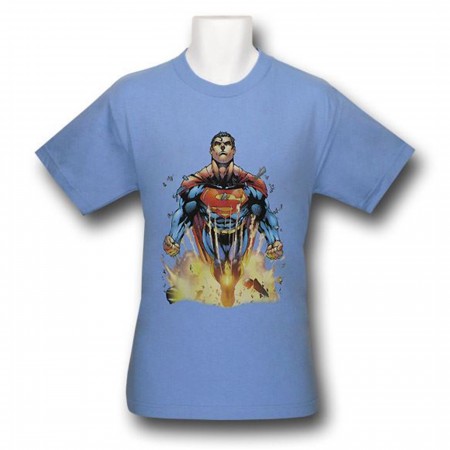 Superman Blasting Off Kids T-Shirt
