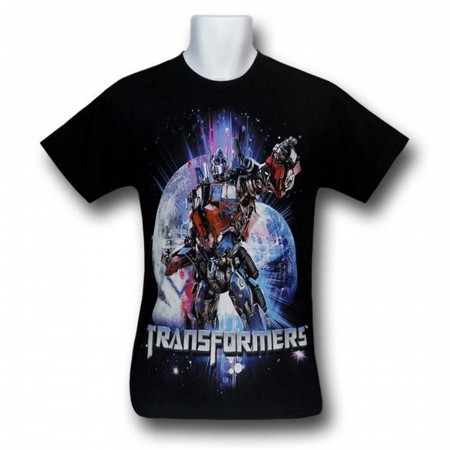 Optimus Prime Earth Moon Kids T-Shirt