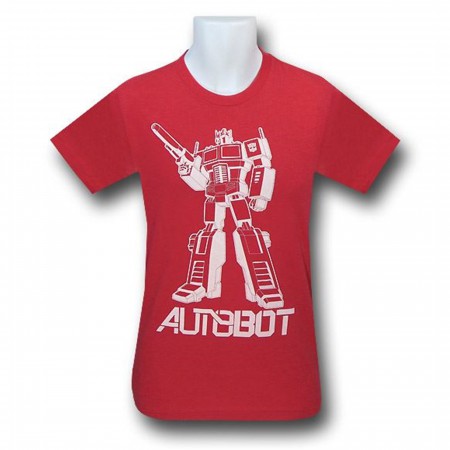 Transformers Prime Outline Red 30 Single T-Shirt